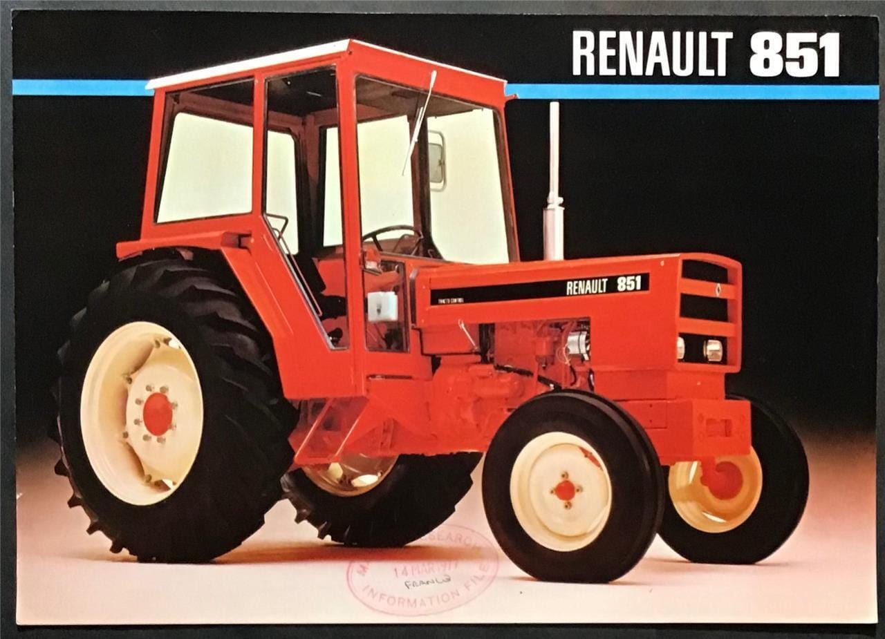 Renault 851 Traktor mit Kabine (Quelle: Claas)