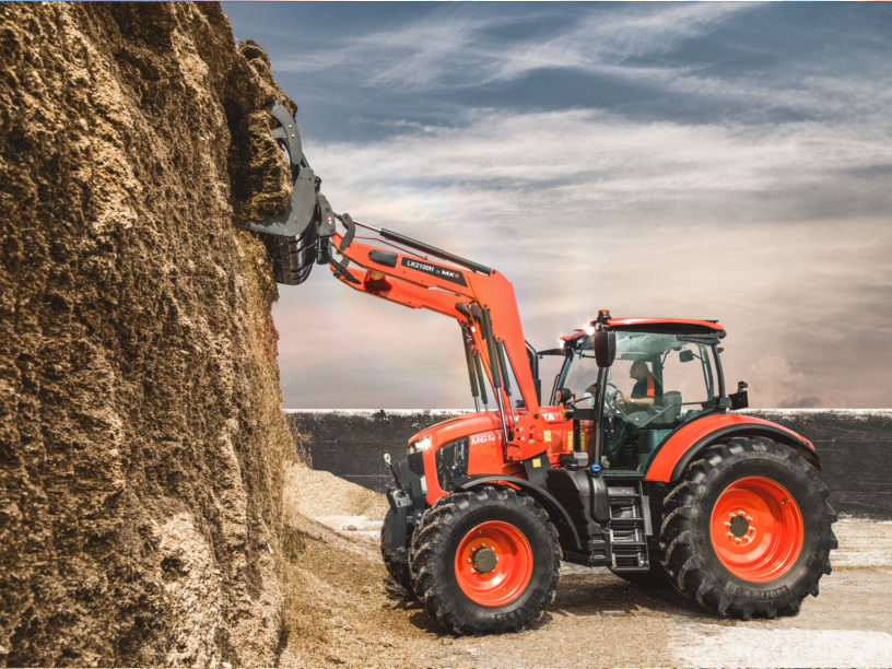 Kubota M6121 Frontladerschlepper (Quelle: Kubota)