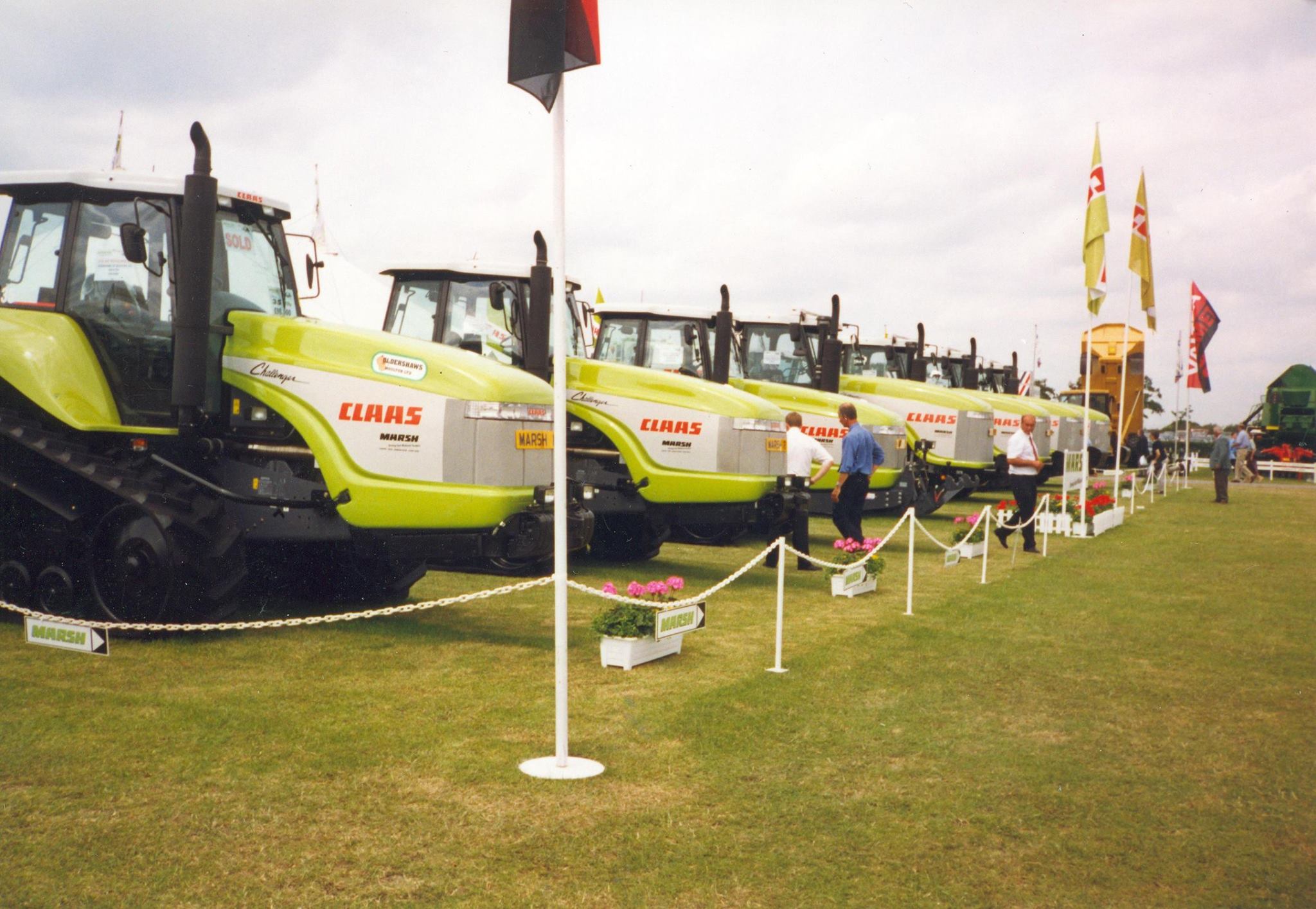 Claas Challenger Traktoren bei der Premiere in England (Quelle: George Roworth)