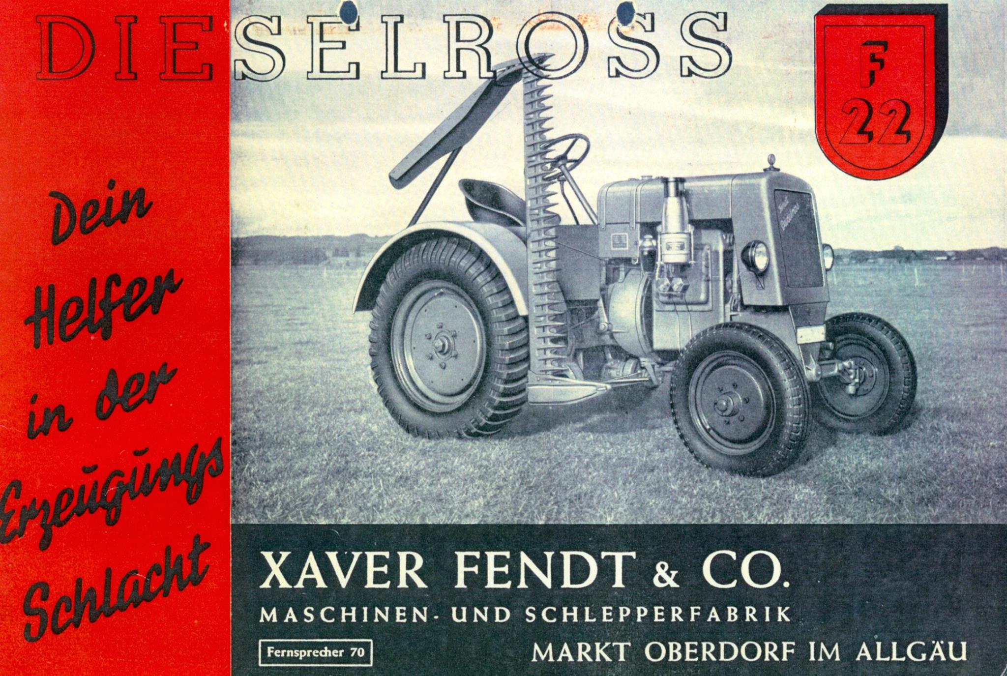 Fendt Dieselross F22 Traktor (Quelle: AGCO)