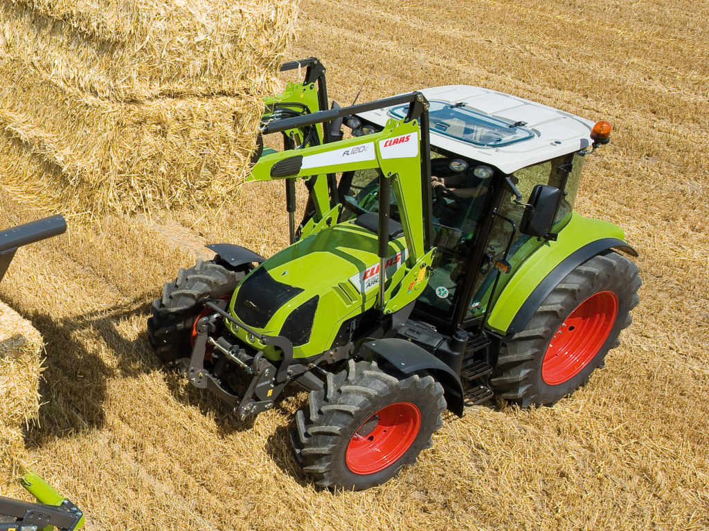 Claas Arion 430 kompakter Frontladertraktor (Quelle: Claas)