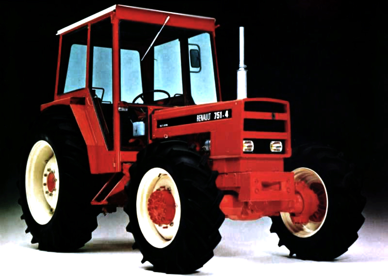 Renault 751-4 Traktor mit Allrad und Kabine (Quelle: Claas)