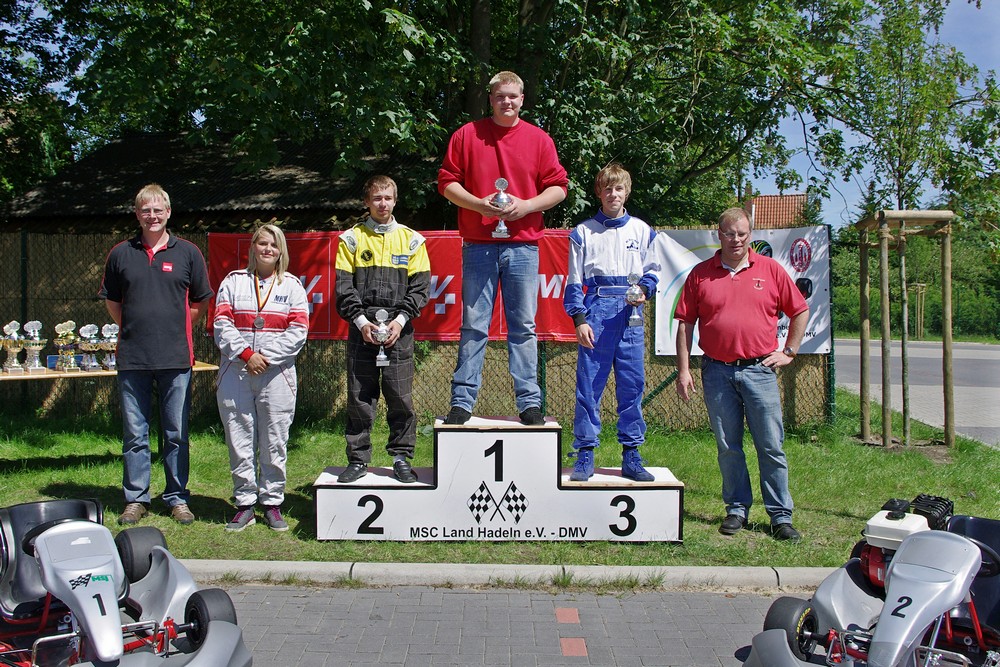 Eine weitere erstklassige Leistung bot aus Hadler Sicht Normen-Marcel Raabe, der in Klasse 5 allen davonfuhr, knapp dahinter Matthias Schreiber vom BSC Aukrug auf Platz 2, gefolgt von Meik Strohecker vom MC Blau-Weiß Sanitz auf Rang 3