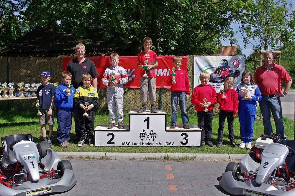 Johannes Habel vom MC Lebusa siegte in Klasse 1 vor Paul Miegel vom MC Schwerin Krösnitz und Joel Selenski (MSC Land Hadeln) auf Rang 3