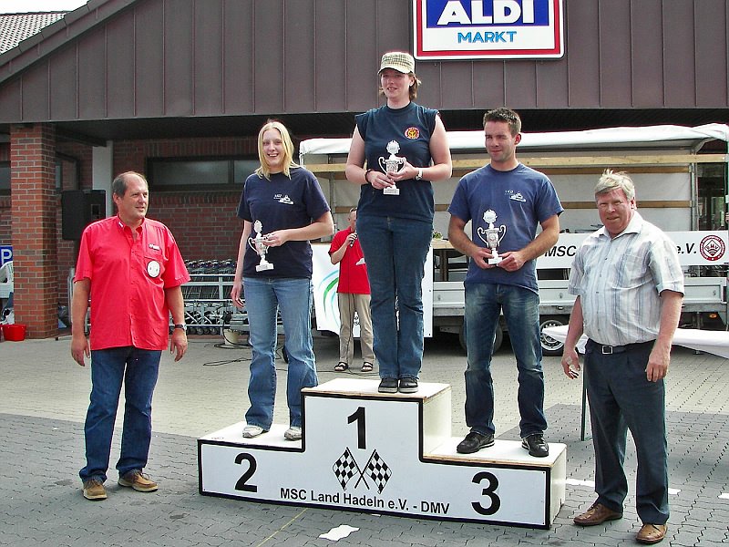 Klasse 7, 1. Rewa Meike Renfeld (MSC Berlin), 2. Janina Jacob (MC Oranienburg), 3. Sebastian Sperber (MC Oranienburg).