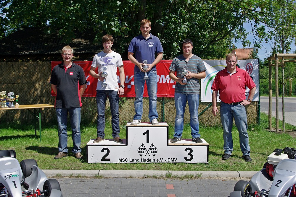 In Klasse 6 war Hadeln nicht vertreten. Chris Freese vom MC Blau-Weiß Sanitz war hier der Schnellste, Vereinskamerad Robin Seidlitz landete auf Rang 2. Matthias Danneberg (MC Lebusa) holte sich den 3. Platz