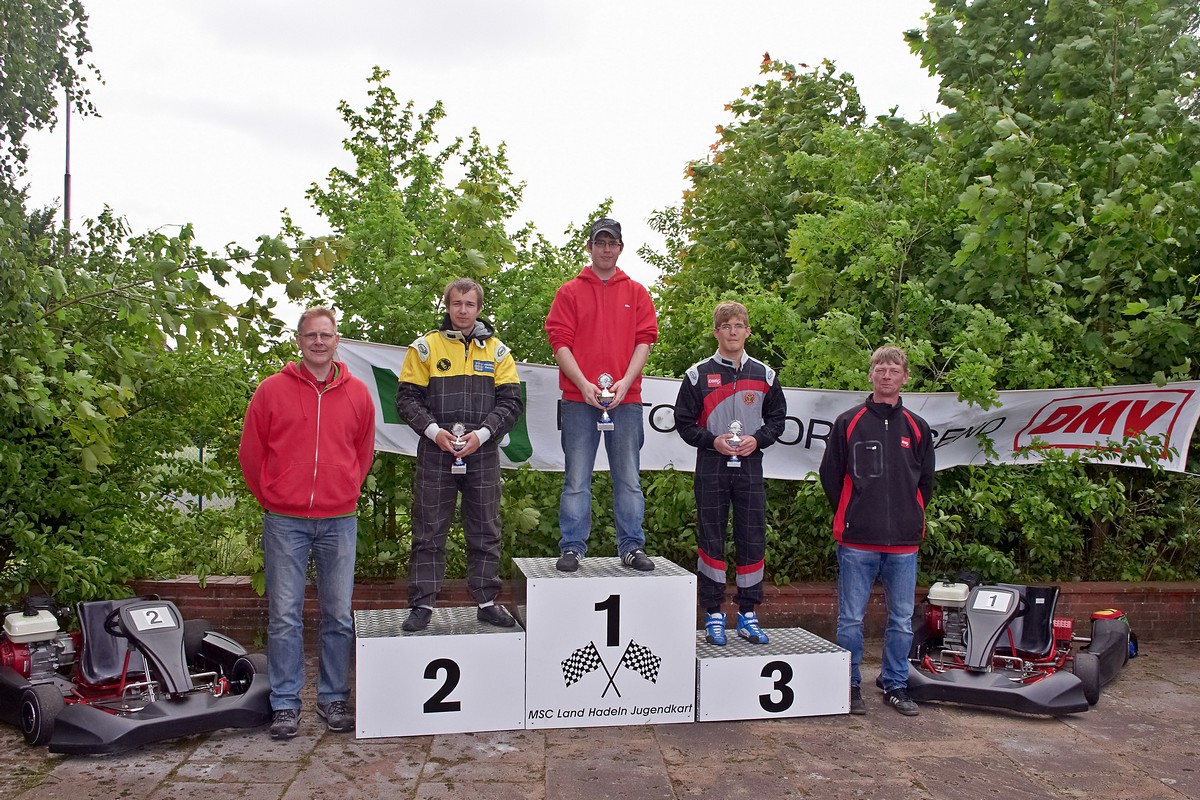 Alexander Doll (MSC Land Hadeln) gelang sein erster Sieg in Klasse 6 vor Matthias Schreiber (BSC Aukrug) und Felix Förster (MSC Berlin)