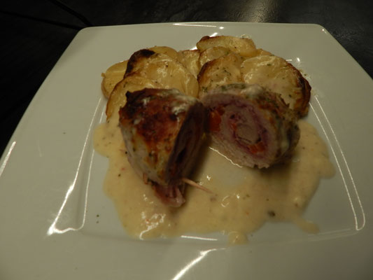 Schnitzelröllchen Cordon bleu Art