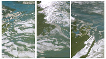 Reihe wasser_beständig: Donau, digitale Collage/Malerei, 2014