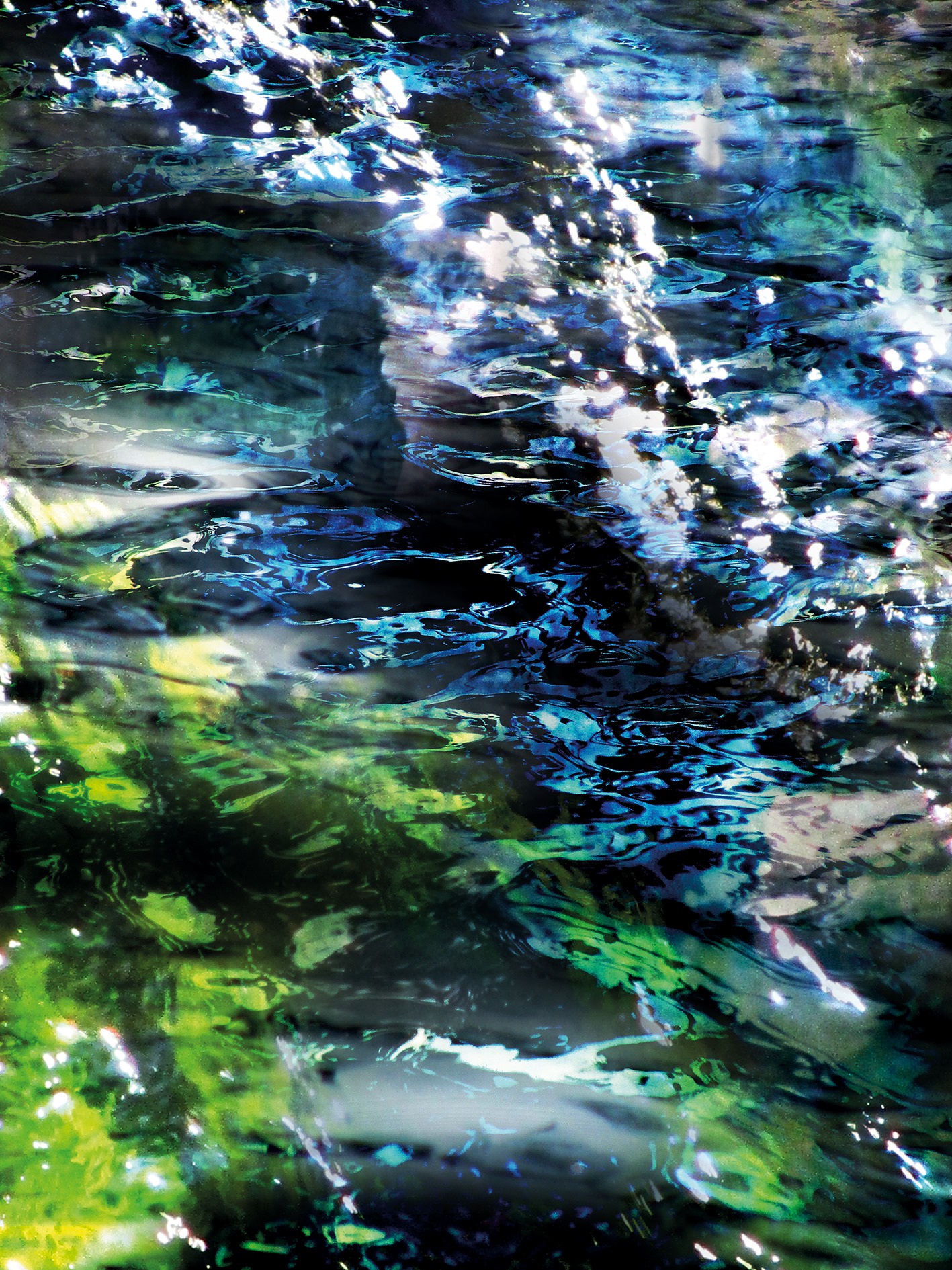 Reihe wasser_beständig: Ilz, digitale Collage/Malerei, 2014