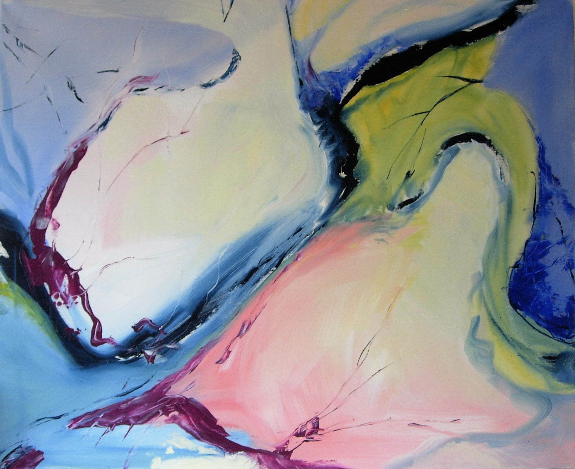 0.T., Acryl a. Leinwand, 90x110 cm