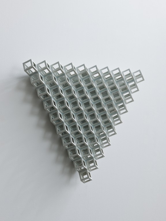 Lattice receptacle‐Crystllization 1, 2012, Porcelain, h.56×w.65×d.11㎝