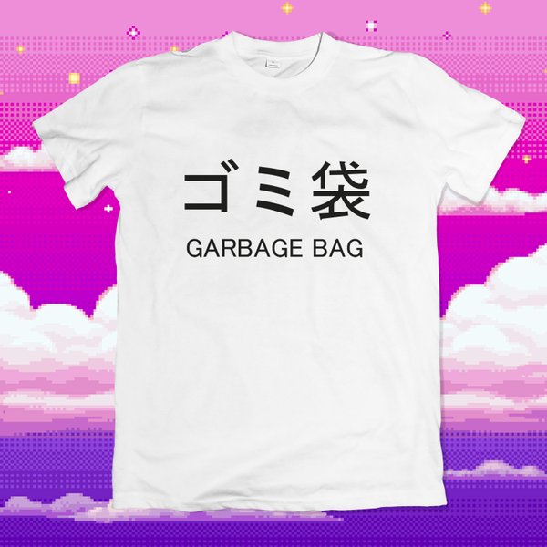 Garbage Bag Tee　（ゴミ袋）3500 JPY　all rights reserved by Salz Tokyo