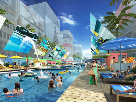 dotonbori swimming pool plan