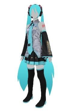 Hatsune Miku cosplay set available from Cospa shop Source: Crypton Future Media, Inc./Cospa