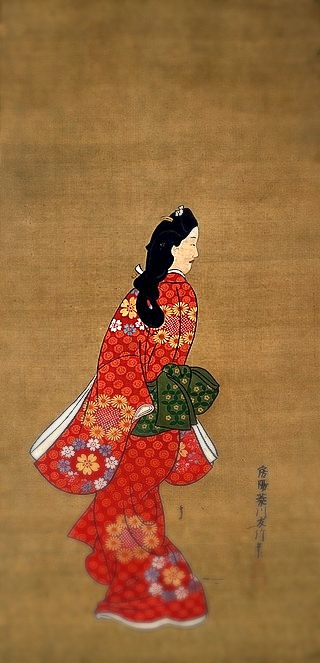 Mikaeri Bijin ( the beauty looking back) famous japanese painting Source: Wikipedia