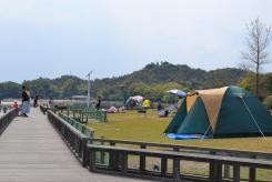 Camping site on Okunoshima island Source: Hiroshima prefecture