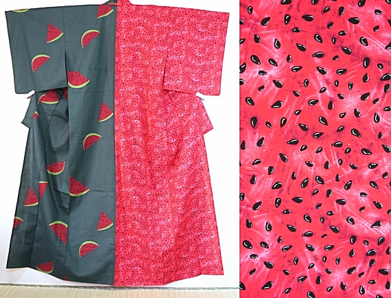 Water melon Yukata! you find a very new and unique Kimono Source: Salz kimono