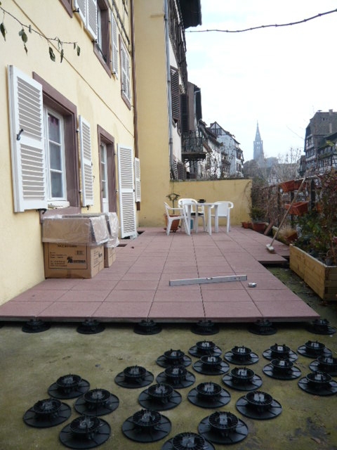 Pose de dalles sur terrasse  Activ Renovation Strasbourg 67