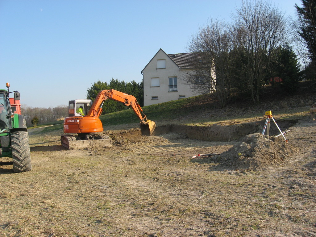 02/02/2012 terrassement de l'emplacement de la roulotte 3