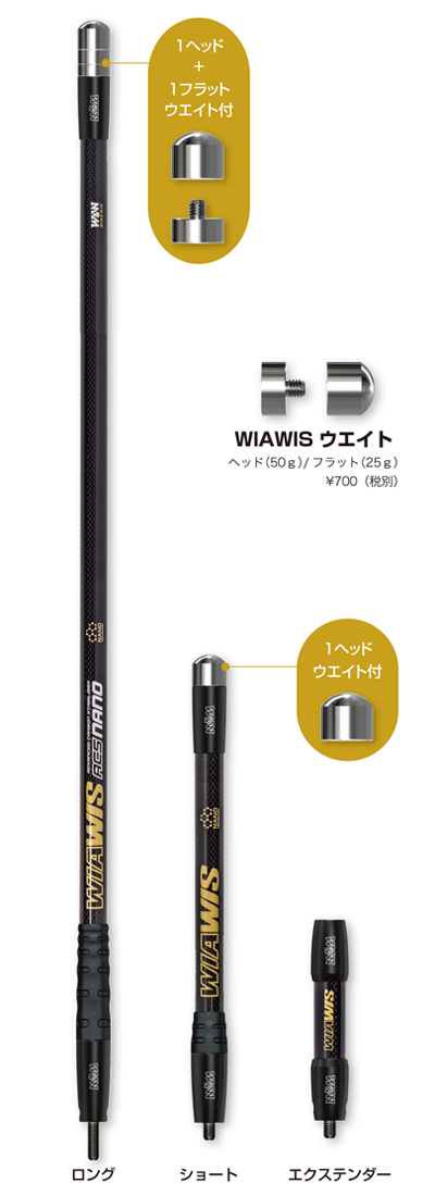 ④スタビライザー - アーチェリーをもっと楽しく―ハマ