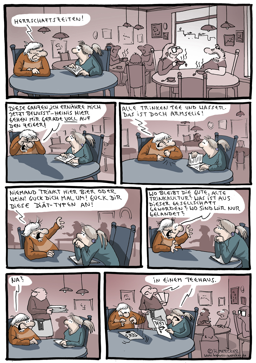 Comic "Tee und Bier". (c) H. Mercker