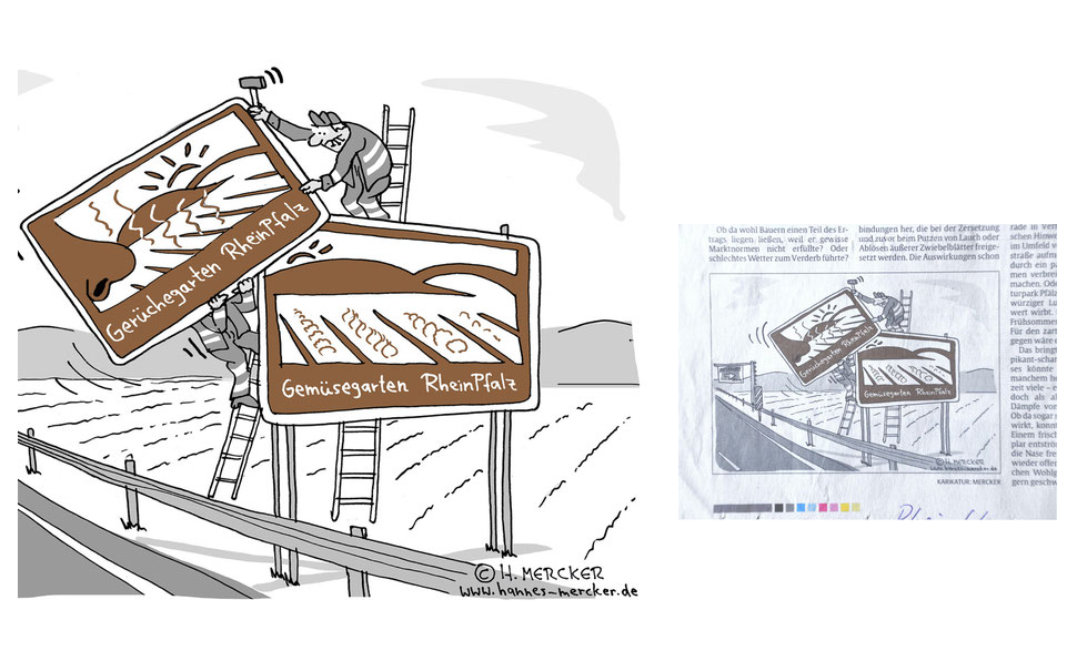 Cartoon zu Regionalthema