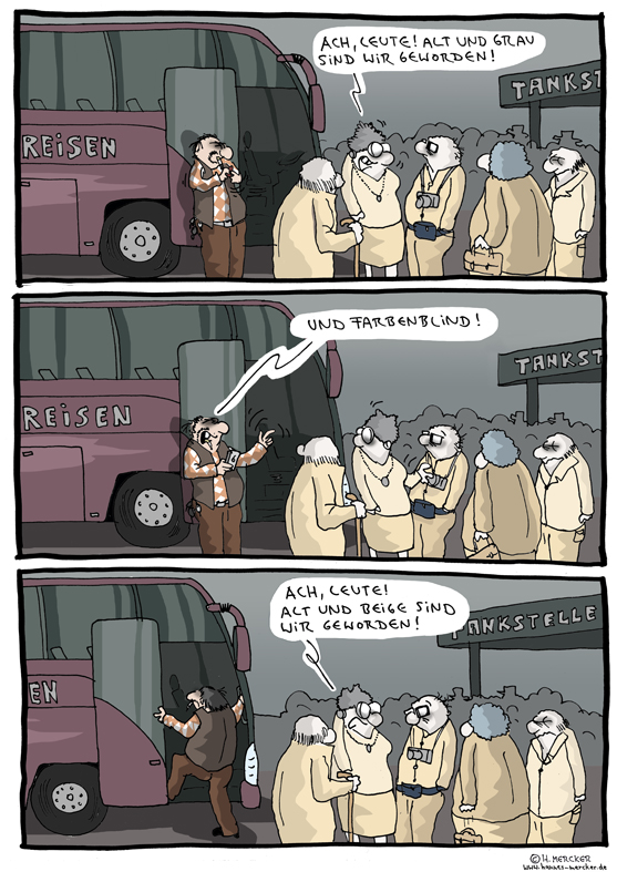 Comic "Alt und Grau". (c) H. Mercker