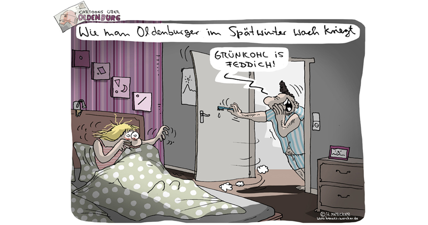 Cartoons über Oldenburg 15: Wecken