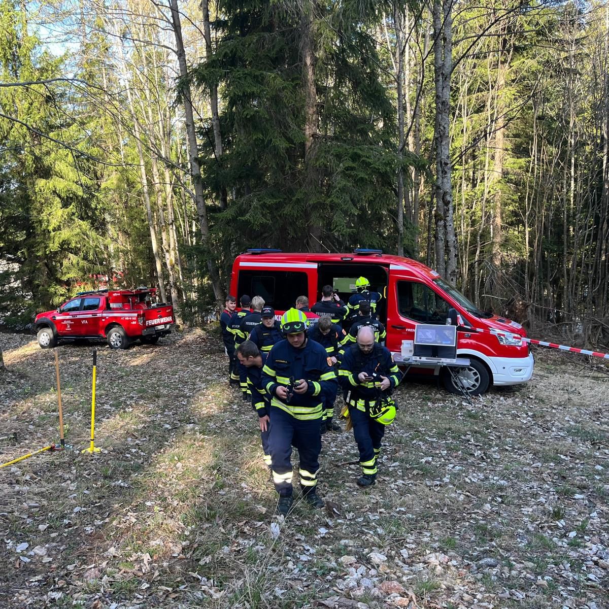 Übung Sonderdienst Waldbrandbekämpfung