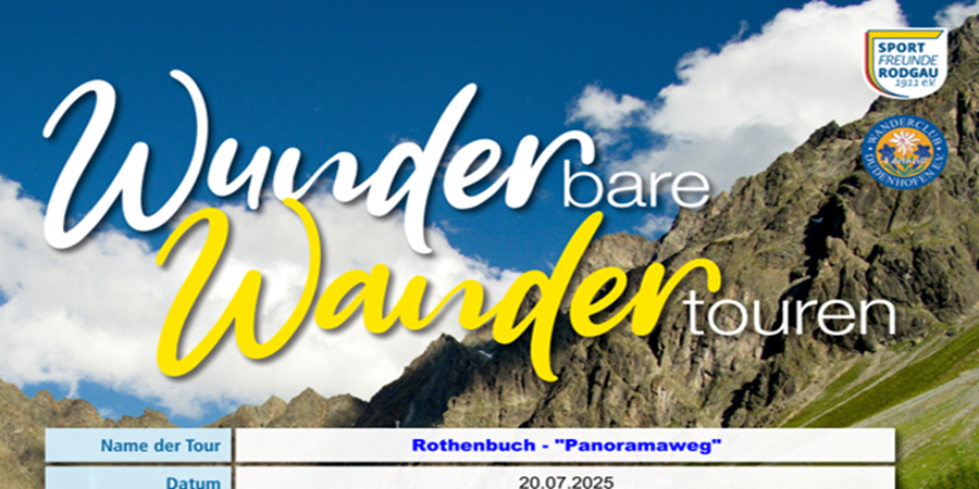 20.07.2025 WUNDERbare WANDERtouren Panoramaweg Rothenbuch
