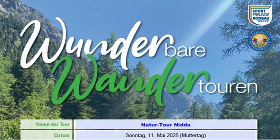11.05.2025 WUNDERbare WANDERtouren Natur-Tour Nidda