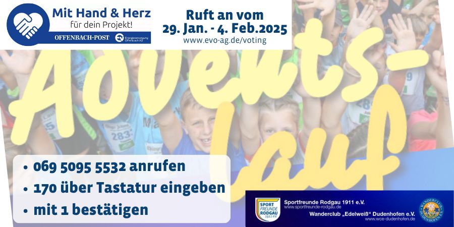 29.1.-4.2.25 EVO+OP VOTING bitte Abstimmen für den Adventslauf