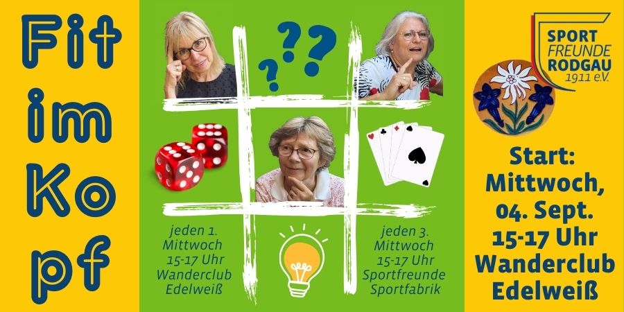 02.10.2024 Fit im Kopf - geselliges Training für das Gehirn