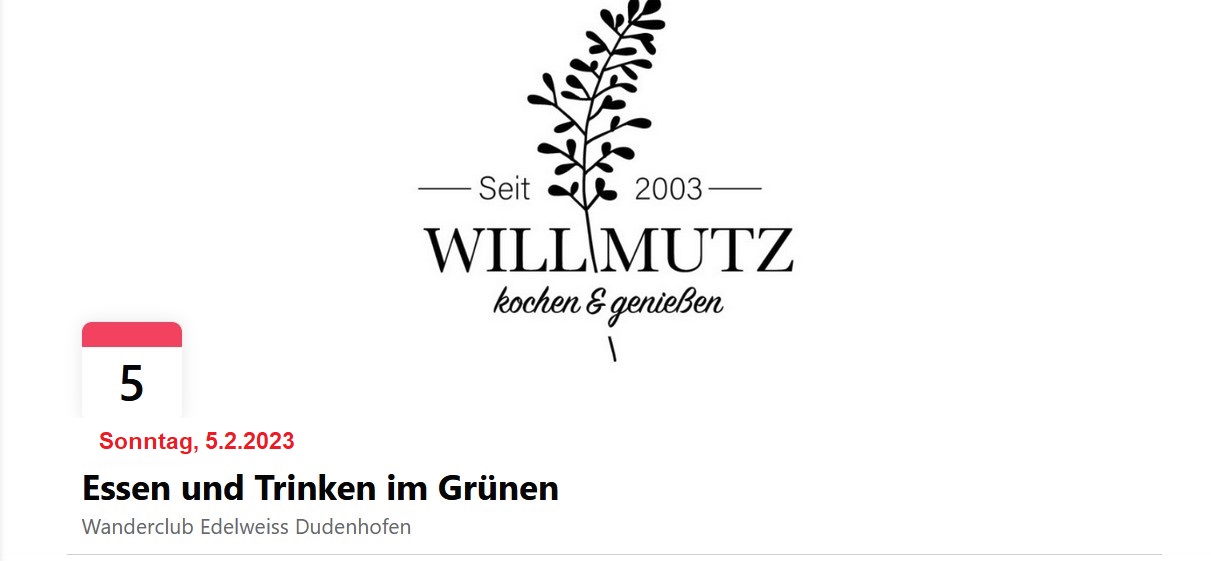 5.2.2023  Willmutz Kochen und Genießen