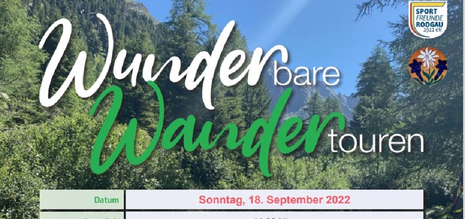 18.09.2022 WUNDERbare WANDERtouren - Fischbachtal