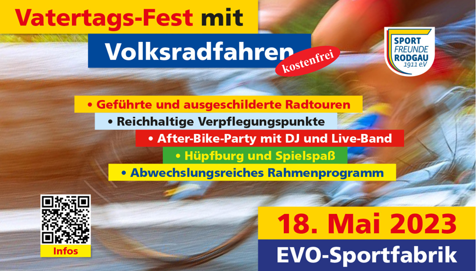 18.05.2023 Vatertags-Fest mit Volksradfahren und Radtouren-Angebote