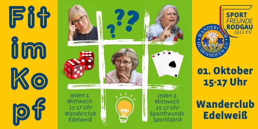 01.10.2025 Fit im Kopf - geselliges Training für das Gehirn