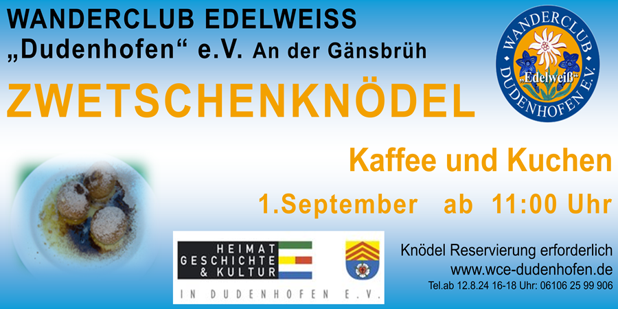01.09.2024 Zwetschenknödel am Wanderclub