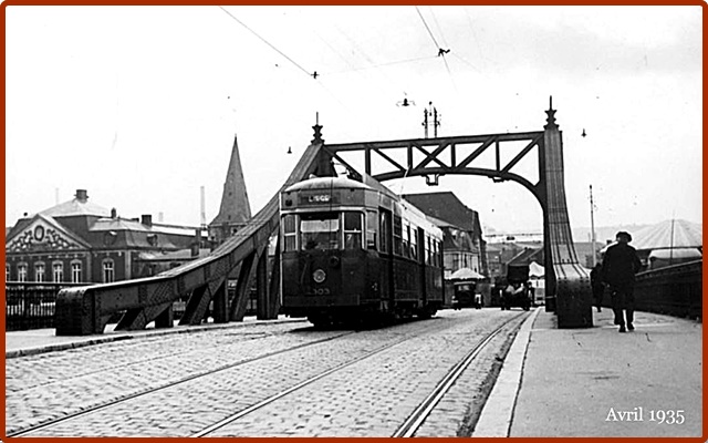 le tram sur le pont deux 1936