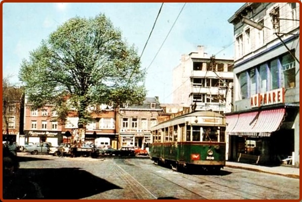 Avec le tram qui monte vers le Beausejour en 1966