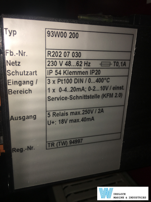 Old 93W00 200 controller on a ship