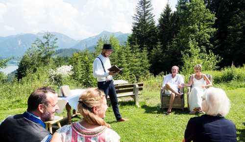 Freie Trauung Hubertusspitzalm, Freie Hochzeitsrede