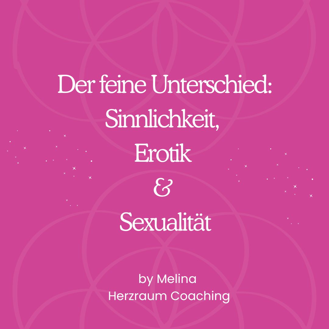 Der feine Unterschied: Sinnlichkeit, Erotik & Sexualität