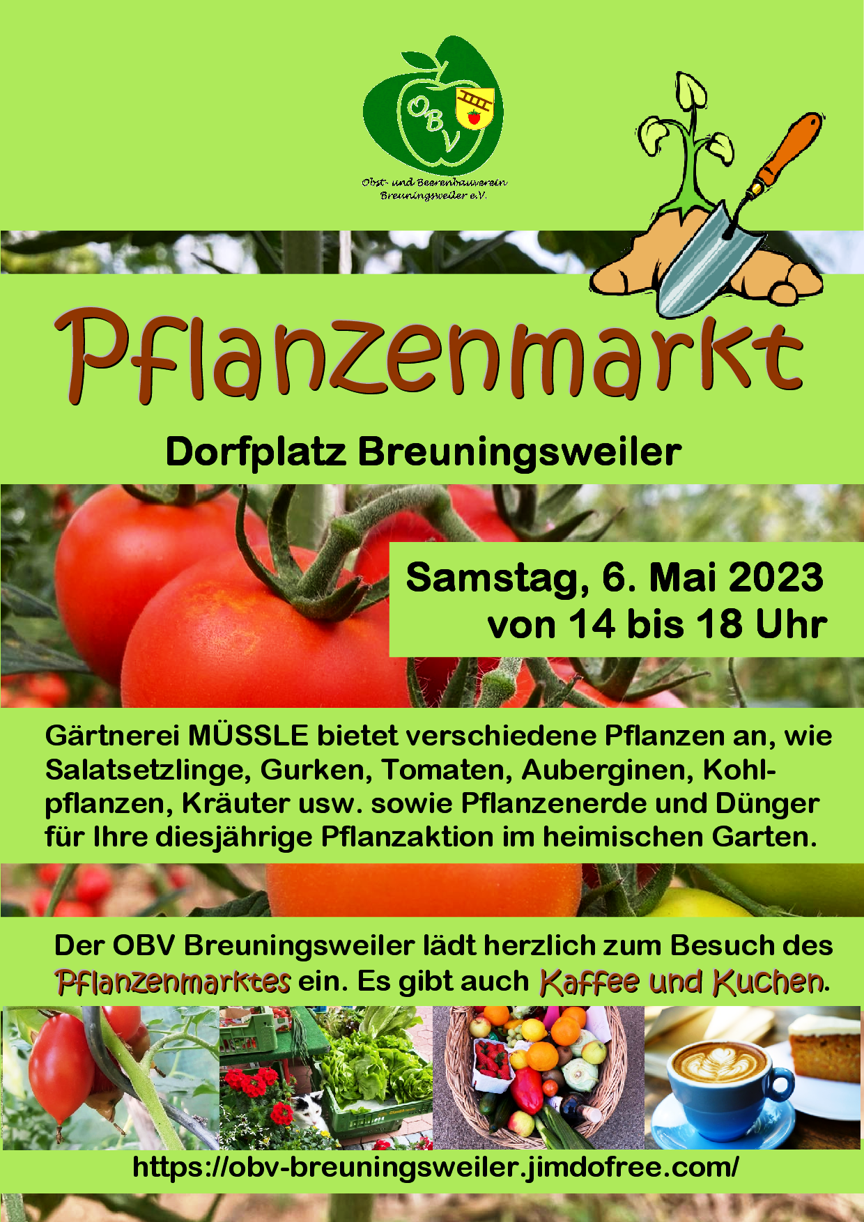 OBV Pflanzenmarkt mit Gärtnerei Müssle aus Nellmersbach