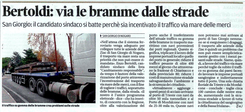 04 aprile 2013 dal Messaggero Veneto