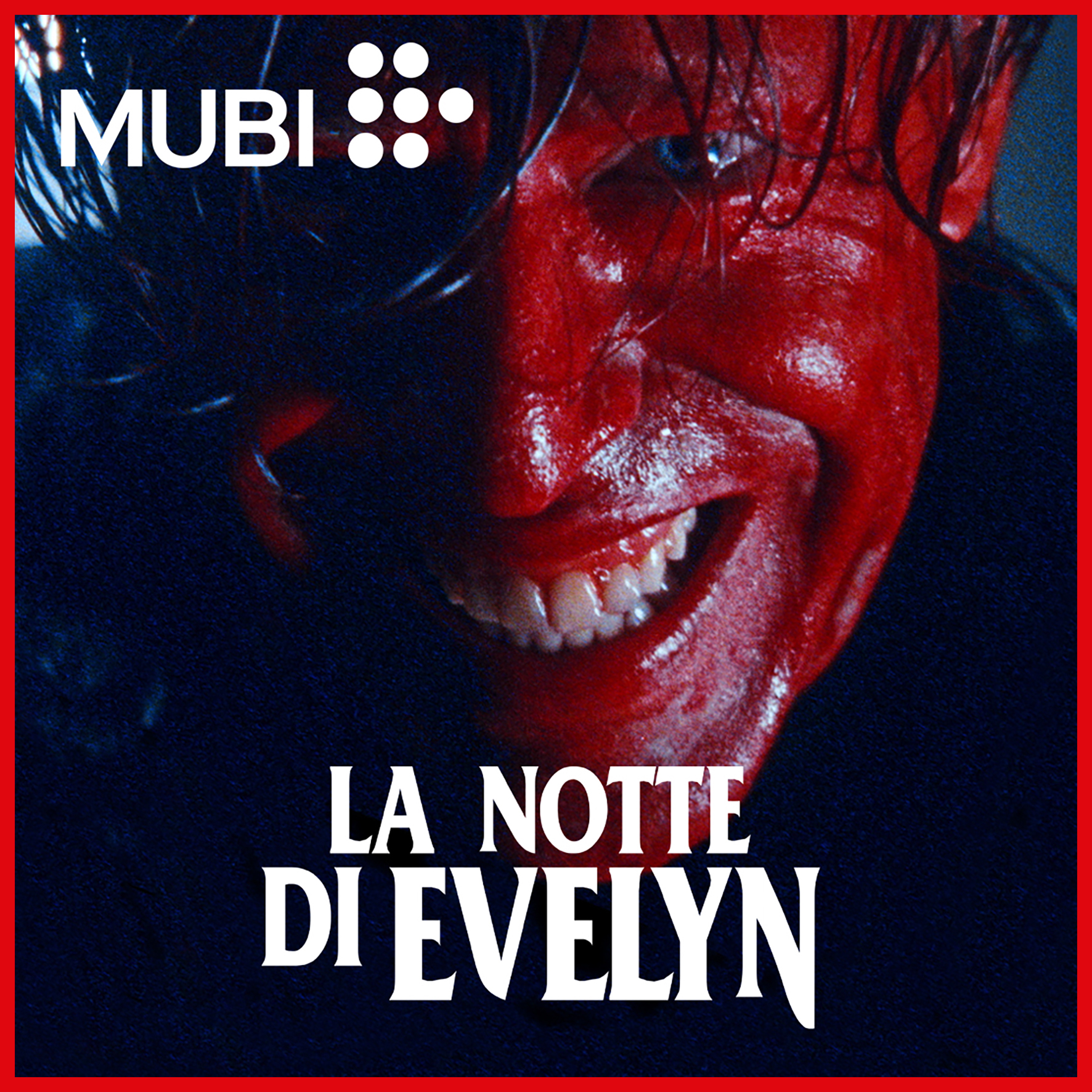Ottaviano Blitch protagonista in La notte di Evelyn, horror di Tommaso Ottomano — primo piano cinematografico, trucco di scena, lead actor, Italian horror film, character close-up, in onda su Mubi Italia — 01