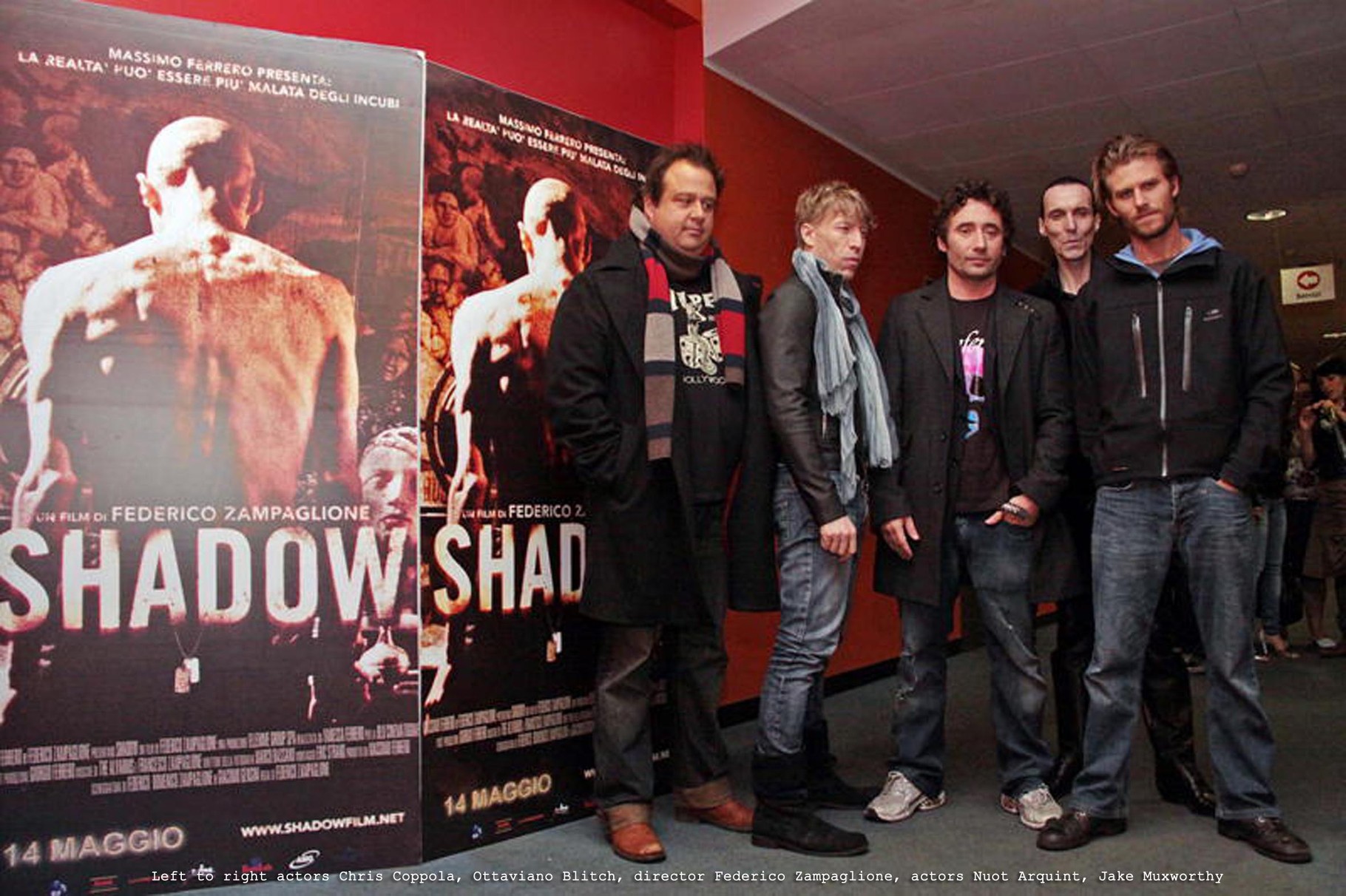 Ottaviano Blitch attore, premiere Shadow con Federico Zampaglione, Chris Coppola, Jake Muxworthycinema