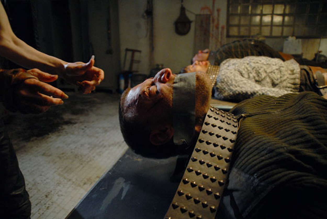 Ottaviano Blitch actor, action scene, cinematic with fake blood wound makeup, attore drammatico, raw blood scene, cinema