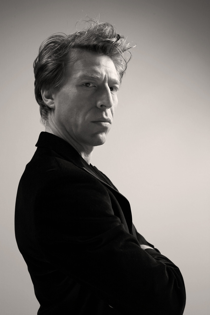 Ottaviano Blitch, Italian actor and performer, elegant black and white portrait with soft high-key lighting, attore performer italiano ritratto elegante bianco e nero